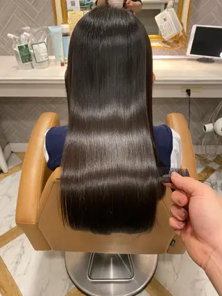 セミロング 韓国ヘア/艶カラー /田中悠佑のヘアスタイル