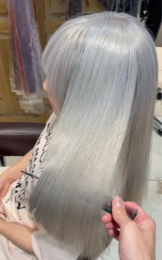 ロング カラー 👑縮毛矯正& 透明感カラー七星👑のヘアスタイル