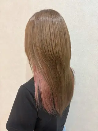 セミロング カラー 中澤 壱太のヘアスタイル