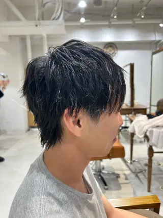 ショート ヘアアレンジ メンズ 山﨑 燦人のヘアスタイル