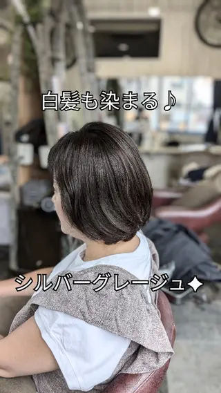 ショート カラー メンズパーマ/ボブ/ レイヤー店長えのもとのヘアスタイル