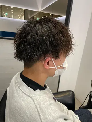 パーマ メンズ アースセンター南所属・センター南 大引 優のヘアスタイル