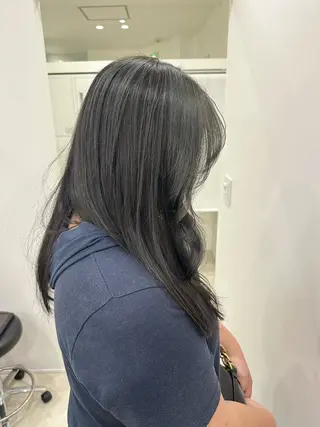 セミロング カラー ヘアセット/ワンカラ ー💐nao.のヘアスタイル