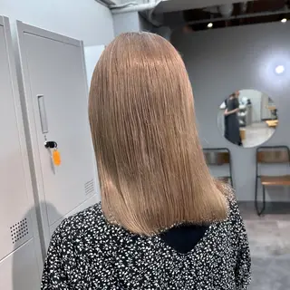 ミディアム ミルクティーベージュ 💫HARUTOのヘアスタイル