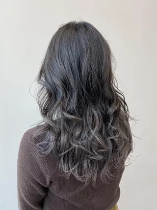 セミロング パーマ カラー 公式 Ease by amble luxeのヘアスタイル