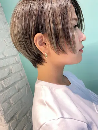 ショート ショート白髪染め無料 ／河瀬謙介のヘアスタイル