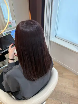 セミロング カラー 🎀推し活カラー/ ピンクカラー/のののヘアスタイル