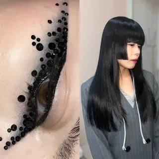 ロング カラー 岡山ハイトーン・ ルーツカラー/こもものヘアスタイル