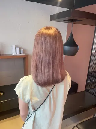 セミロング カラー 🐺ウルフオタク🐺 ハイトーン/moeのヘアスタイル