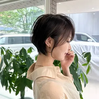 ショート 透明感カラー ふうか　渋谷のヘアスタイル