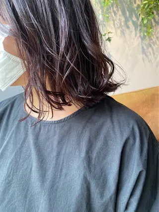 ミディアム カラー hair comfort GRNDFLEUR所属・松野 真白のヘアスタイル