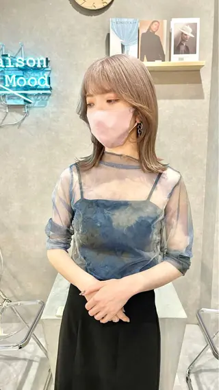カラー 杉森 蘭琉のヘアスタイル