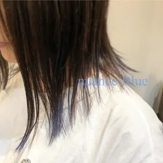 ミディアム カラー MOLLA 浅香山店所属・谷口ゆめ/縮毛矯正/ カット/美眉ワックスのヘアスタイル