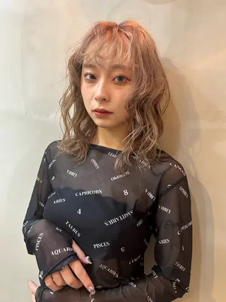 ミディアム ハイトーン/ブリーチ 🧁soraのヘアスタイル