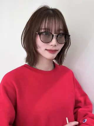 ショート カラー ボブ/レイヤーカット /表参道 yunaのヘアスタイル