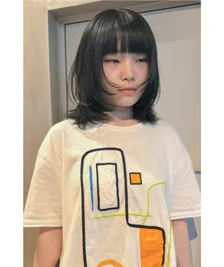 ミディアム カラー 🍈yurina 福岡/パーマ🍈のヘアスタイル