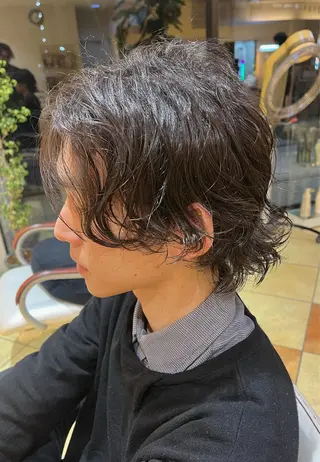 ショート パーマ メンズ メンズパーマ特化 外山 健太のヘアスタイル