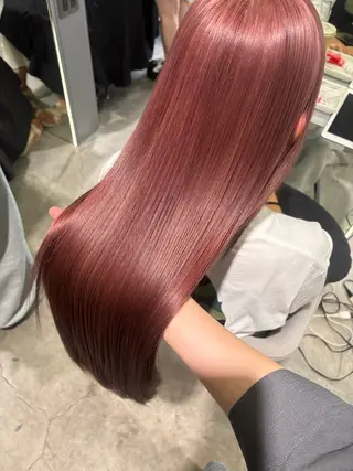 カラー Harune/うる艶 ハイトーンのヘアスタイル