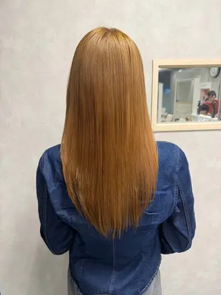 ロング パーマ 髪質改善/縮毛矯正 /ブリーチ矯正/岡部のヘアスタイル