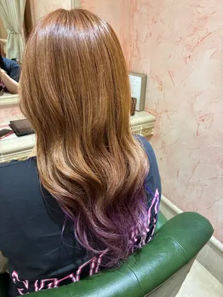 ロング カラー 大山 拓美のヘアスタイル