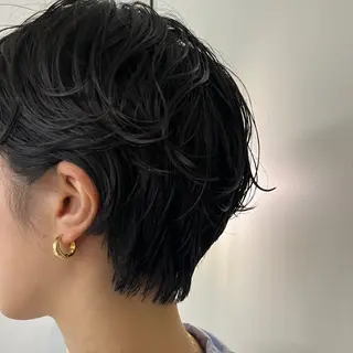 ショート パーマ メンズハイトーン/栄 /イトウタケルのヘアスタイル