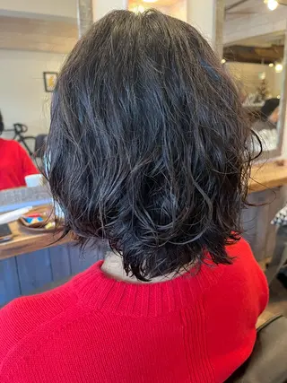 ミディアム パーマ ふ くのヘアスタイル
