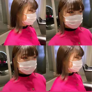 ミディアム カラー 高野響生 /透明感カラーのヘアスタイル