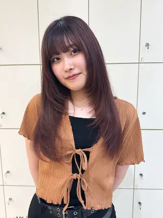 セミロング カラー Seeknext // Rukaのヘアスタイル