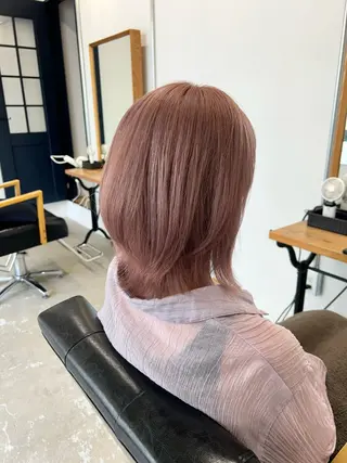 カラー やりすぎないパーマ ニュアンスパーマのヘアスタイル