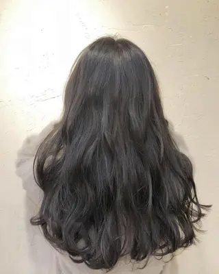 ロング カラー 馬場 瑞穂のヘアスタイル