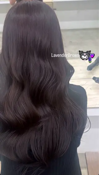 ロング カラー 辻 陽花のヘアスタイル