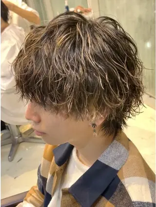 ミディアム パーマ 横浜 /シャドウ／ツイスパのヘアスタイル