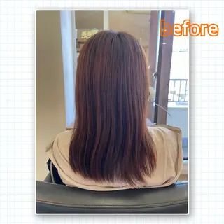 ロング アミーベル🧸🧡 井口店✂️しおりのヘアスタイル