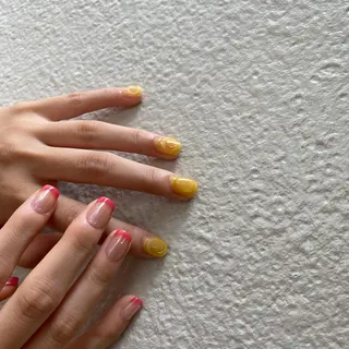 カラー ネイル scre as Etelのネイルデザイン