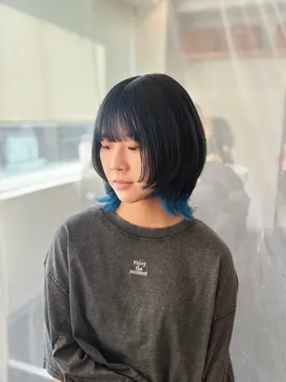 ミディアム カラー GaKu/ハイトーン /デザイン/レイヤーのヘアスタイル