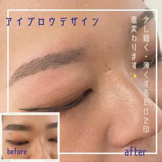 アイブロウ HANAFUSA YURIKAのマツエク・マツパデザイン