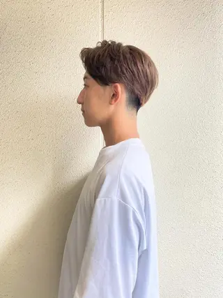 ショート カラー メンズ ボブ/レイヤー/ メンズ/池澤慎人のヘアスタイル