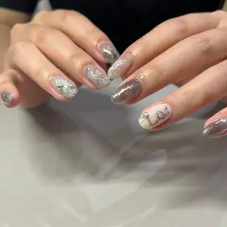 ネイル Ray. ちゅるん系ニュアンスのネイルデザイン