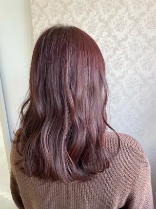 セミロング カラー ヒヨシ ルナのヘアスタイル