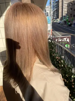 ミディアム カラー ELLE&SALLY 石野のヘアスタイル