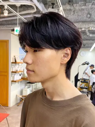 ショート パーマ メンズ JINKIメンズ特化 メンズカットパーマのヘアスタイル