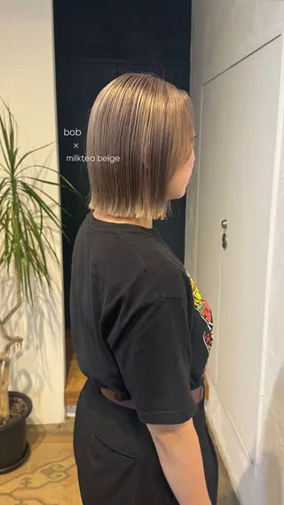 ショート カラー ヘアアレンジ ᵐⁱᵏⁱᵏᵒ /暖色･透明感カラーのヘアスタイル
