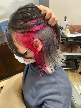 ミディアム カラー 中野  淳のヘアスタイル