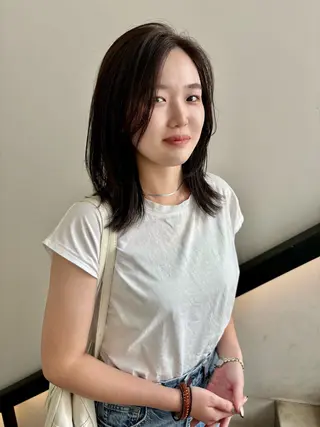 ミディアム カラー Kureha/ネイル トレンドヘアのヘアスタイル