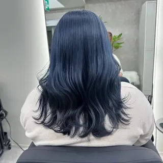 セミロング なんば/透明感カラー 韓国ヘア/田之上千尋のヘアスタイル