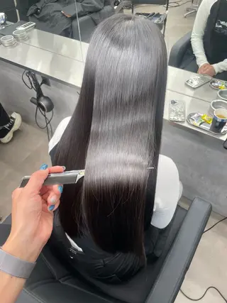 セミロング カラー ヘアアレンジ 髪質改善/縮毛/新宿 🫧SUZUKA🫧のヘアスタイル