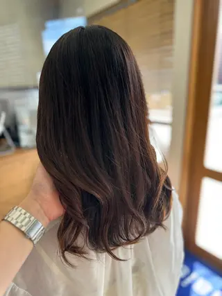 セミロング 後藤 千絵のヘアスタイル
