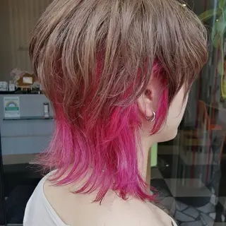 ミディアム カラー MESSA Raffinato所属・岩永 知衣のヘアスタイル