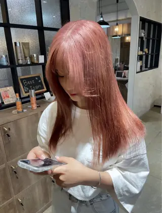 ロング カラー 𝐌𝐨𝐞/透明感 暖色ボブ🤍のヘアスタイル