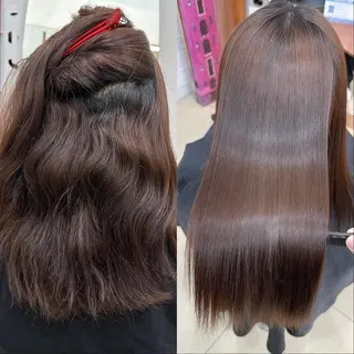 ロング ⛄️艶カラー⛄️ ✨パーマ✨又吉のヘアスタイル